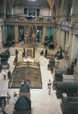 LOOKING DOWN TO THE MAIN HALL IN THE EGYPTIAN MUSEUM