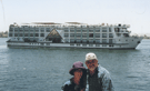 "MISS WORLD" - OUR NILE CRUISER IN THE BACKGROUND