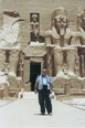ABU SIMBEL - IN FRONT OF RAMESES II TEMPLE.