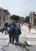 On the main street of Ephesus.